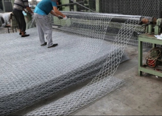 1 X 1 X 1 Meters Gegalvaniseerde Gabion-Doos/Hexagonaal Gabion-Draadnetwerk 50 X 50 Mm