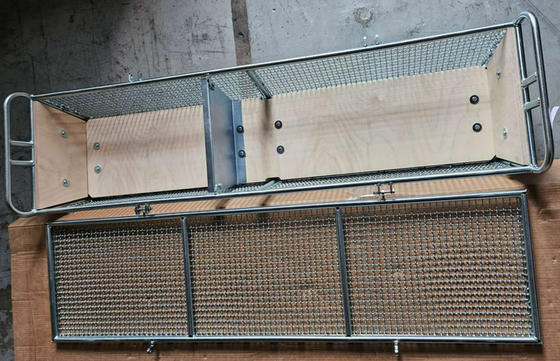 Keuken 304 Roestvrij staaldraad Mesh Storage Basket 300x197x70mm