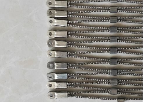 1.5mm Dikte SS 316 de Omheining Stainless Steel Rope Mesh For Zoo van de Draadkabel