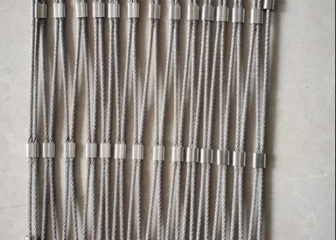 Fabrieksverkoop 304 de Kabel van de Roestvrij staaldraad Mesh Woven Stainless Steel Rope Mesh For Zoo Mesh