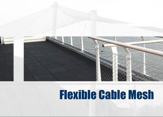 Ss316l 16mm 20x20mm Roestvrij staal Geknoopt Kabelnetwerk