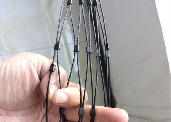 Aangepaste Ferrule Type Inox 316 Draadkabel Net Flexibel Roestvrij Staal Kabel Webnet X Tend Mesh