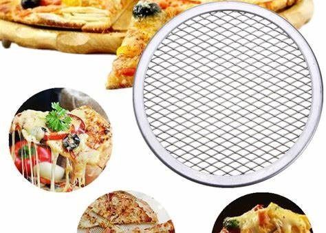 Pan 12 Duim van keukengereedschap de Vlakke Mesh Odm Aluminum Round Pizza