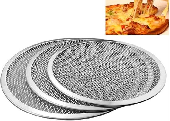 Pan 12 Duim van keukengereedschap de Vlakke Mesh Odm Aluminum Round Pizza