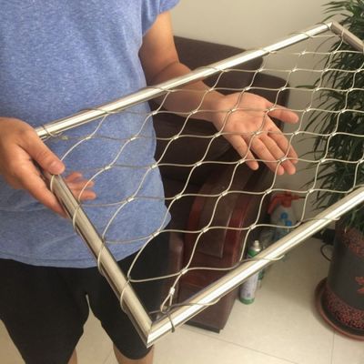 Aangepaste Ferrule Type Inox 316 Draadkabel Net Flexibel Roestvrij Staal Kabel Webnet X Tend Mesh