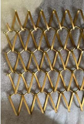 Satijn messing metalen spiraal 3mm decoratieve draadgaas panelen net voor gordijn