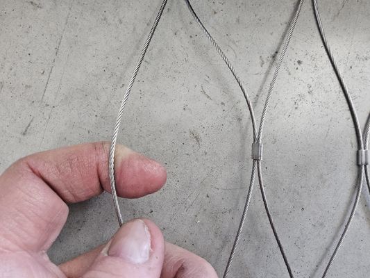 Aanpasbaar balustradekabelnet met draaddiameter 1,2 mm-6,0 mm en maat van het gat