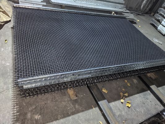 Het hoge Koolstofstaal plooide Geweven Draad Mesh Vibrating