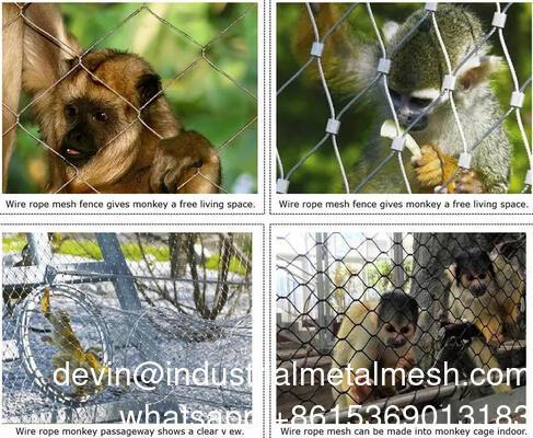 2mm Draaddiameter Diamant Flexibel 304 316 Roestvrijstalen Kabel Ferrule Draadgaas