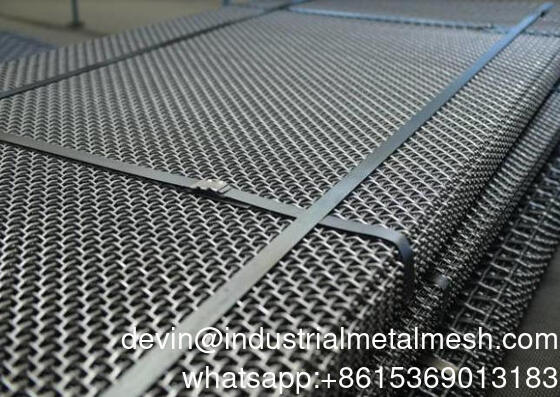 65mn Vibrating Screen Mesh Panel 30m X 2m Voor het screenen van aggregaten