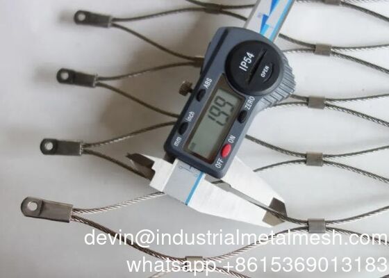 Decoratie X-Tend Roestvrijstalen Touw Zoo Dieren Diamant Gaas Net Hek