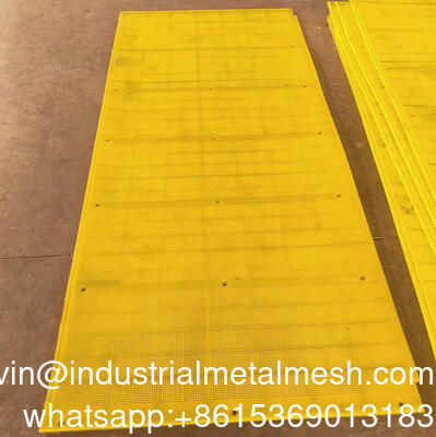 Polyurethaan fijnschermpaneel met 35% open oppervlak voor het wassen van silicazand