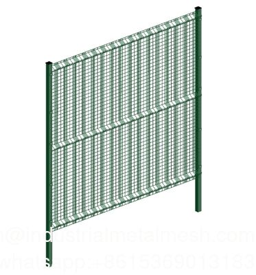 4.5mm 5.0mm PVC-gecoat gegalvaniseerd gebogen stalen gelast gaashekwerk met 3 buigingen