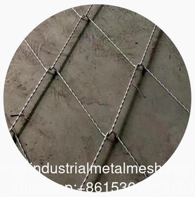 China Export Handgeweven Geknoopt Type Roestvrijstalen Touw Mesh Rockfall Protection Mesh