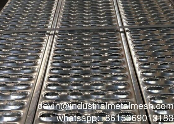 Diamant Grip Strut Veiligheid Griet Flat Aluminium Krokodil Mond Anti-glij Trappen Treads Walkway Plank Sheet Zaal Gitter Toren
