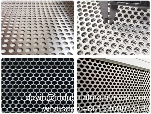 Ronde gat geslepen geperforeerd aluminium roestvrij gegalvaniseerd metalen mesh paneel Hot Sale in Egypte