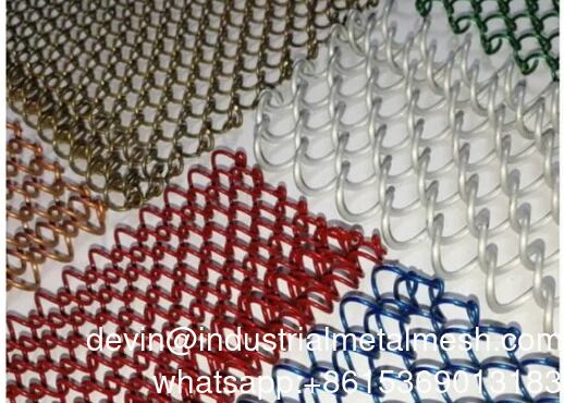 Messing decoratieve mode draadgaas scheidingsgordijn stof roestvrij staal geweven draadgaas