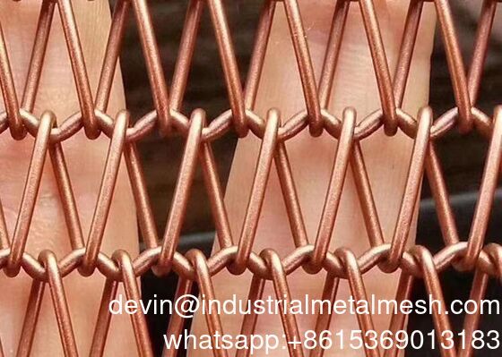 Plain Weave Decorative Steel Mesh Goud geplatteerd