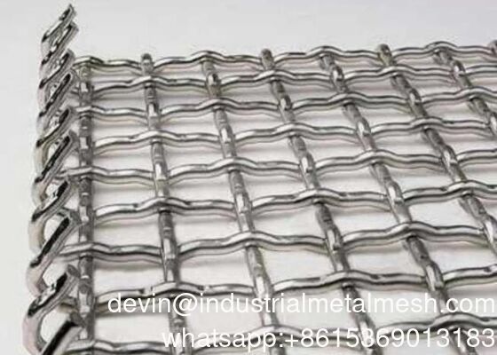 Ss 304 316 316L 321 Crimped Mesh for Coal Mine Vibrating Screen Crimped Wire Mesh