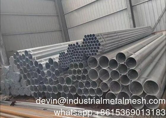 Round Galvanized Black Steel Pipe for Construction