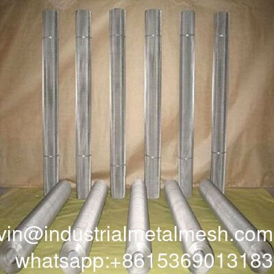 Op maat gemaakte grote plain twill weef 304 316 roestvrij staal netten geweven draad mesh scherm