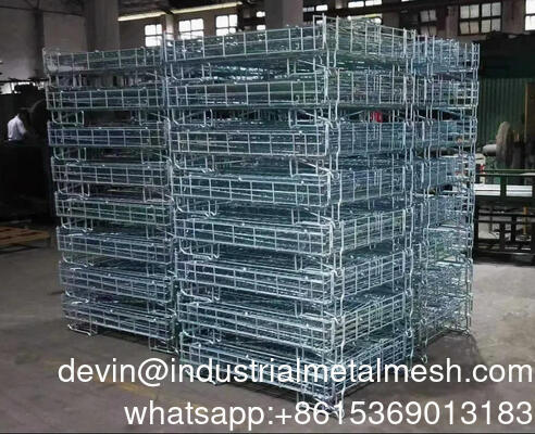 Heavy Duty Customized Logistic Collapsible Foldable Wire Mesh Roll Cage for Express Delivery