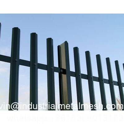 Gegalvaniseerde palissade hekken Europese stijl staal palissade hek D W stijl tuin palissade hek panel