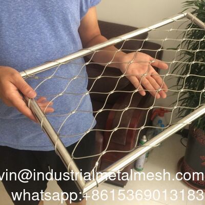 Roestvrij staal Grote open lucht staal draad kabel touw vogel omheining mesh