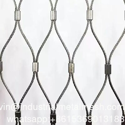 304 roestvrijstalen draad flexibel kabel touw X-type invulling touw mesh balustrade beschermende net