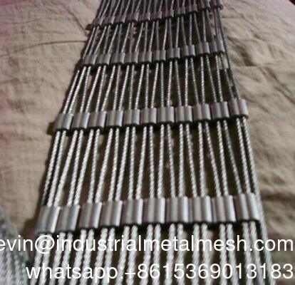 Ss 304 Ss 316 Roestvrijstalen Draadkabelnet Roestvrijstalen Ferrule Kabelnet te Koop
