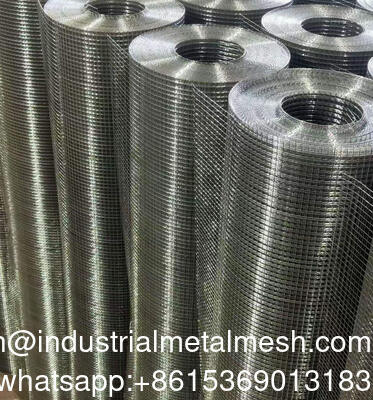 Standaard 1/4" 1/2" gat stalen hardware cloth gegalvaniseerde gelaste gaasrollen voor dierenomheining