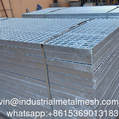 Factory Supply Customized Galvanized Steel Trench Drain Cover Steel Bar Grating Price Metal Grate for Outdoor Walkway Floor