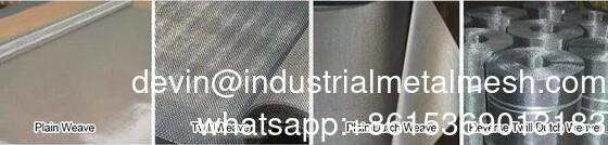 Industriële kwaliteit 304 316L 317L 904L roestvrijstalen draadgasharing Metalen draadgasharing
