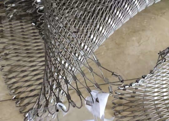 De flexibele Kabel van de Roestvrij staaldraad Mesh For Balustrade Or Railing 3,0 Mm