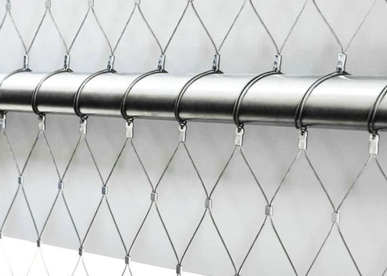 Het flexibele van de de kabelkabel van de Roestvrij staaldraad van de het staalkabel van Mesh Stainless netwerk van de het netwerkdierentuin