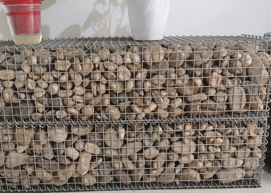 Het vierkante Gat laste Gegalvaniseerde het Staaldraad 2x1x1 van Gabion Manden