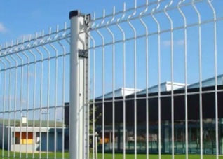 Van de Omheiningspanel welded rigid van het huis Openlucht Decoratieve Metaal 3d Buigende Gebogen Draad V Mesh Garden Fence