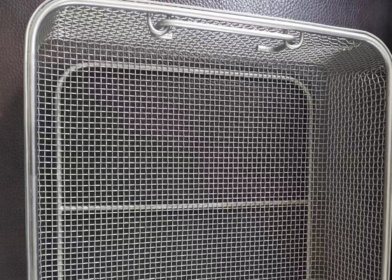 Keuken 304 Roestvrij staaldraad Mesh Storage Basket 300x197x70mm