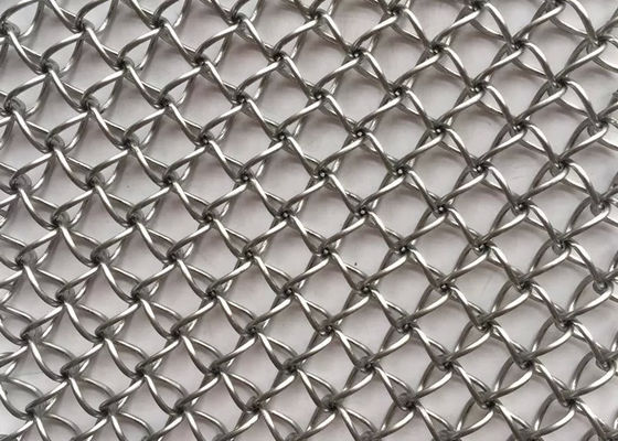 20m gevel natuurlijke kleur gekrimpte geweven gaas 2,5 mm Titanium