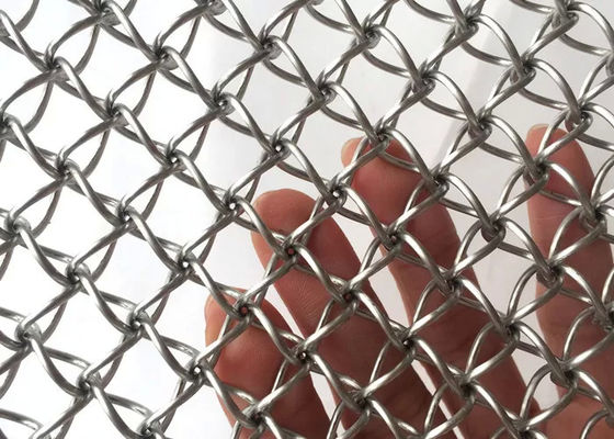 Iso9001 2 mm roestvrij staal ring mesh scherm voor decoratie