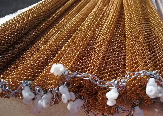 Goud roestvrij staal decoratief metalen gaas Diamantenvorm Voor gordijnen of decoratie