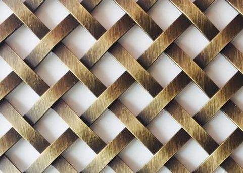 Antieke metalen beklede draadnetten voor kasten deur, interieur geweven draadstof