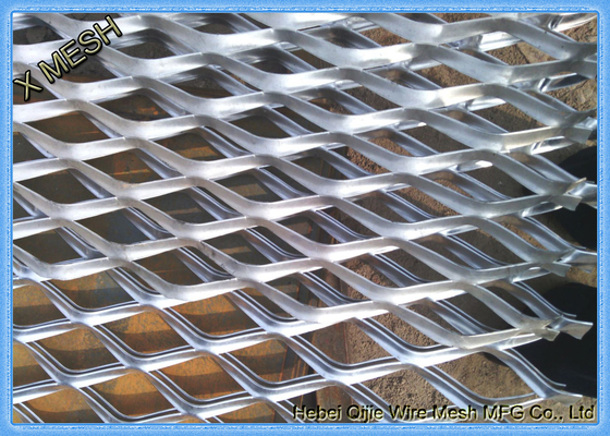 Diamond Hole Aluminium Flattened Expanded Sheet 1.2 X 2.4m Nature Surface