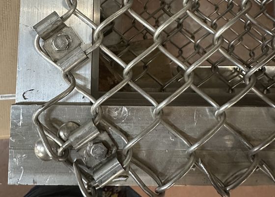 Roestvrij staal 316L Ketenverbinding hek Stof Grensmuur Gegalvaniseerd staal
