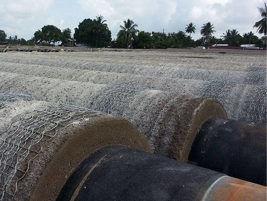 Offshore-pijpleiding tegengewicht gelast gaas voor het versterken van de betonnen laag van de pijpleiding