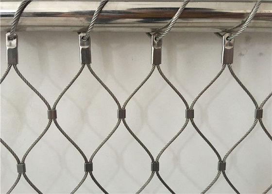 Hoogwaardig zwembad ijzeren hek mesh flexibel roestvrij staal draad touw zoo mesh Fenc USA hek