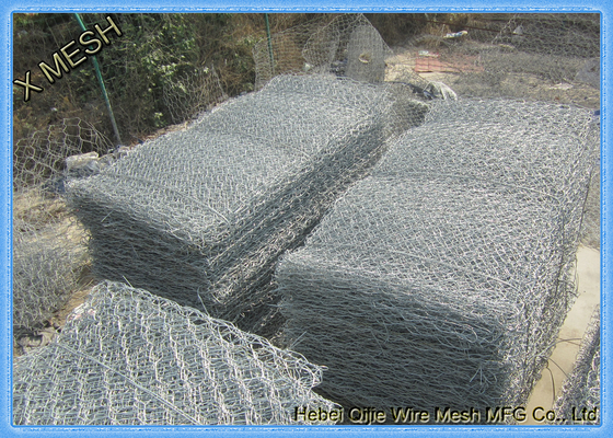 Gegalvaniseerd Hexagonaal 80X100mm Hesco Draadnetwerk Gabion/Gabions