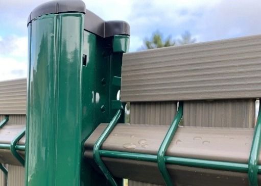 Buitenversiering 4ft gebogen metalen hek Plastic PVC gecoat