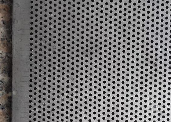 0.6mm gat 80mm breedte roestvrij staal geperforeerd plaat rond gat