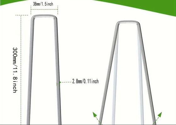 Gegalvaniseerde landschapsstapels U-vormige gazonnagel